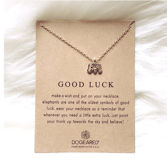 NEW Dogeared Tiny Good Luck Elephant Necklace - Picture 2 of 2